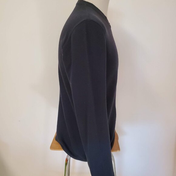 Black V Neck Sweater U2 Menswear - Picture 4 of 7